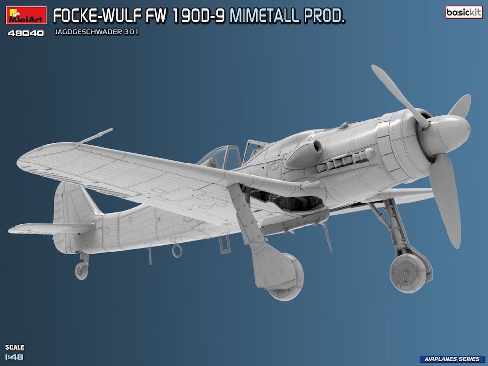Miniart 1/48th scale Focke-Wulf Fw 190D-9 Mimetall Prod.