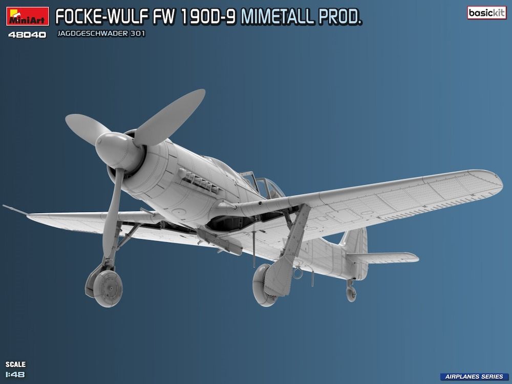 Miniart 1/48th scale Focke-Wulf Fw 190D-9 Mimetall Prod.