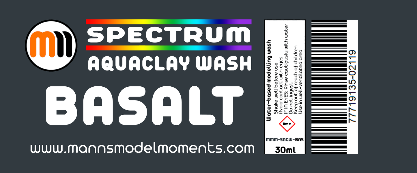 MMM AquaClay Wash, 30ml, Basalt