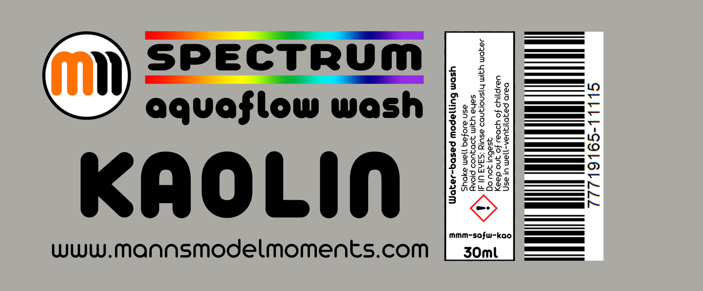 MMM Aquaflow Aqueous Wash, 30ml, Kaolin