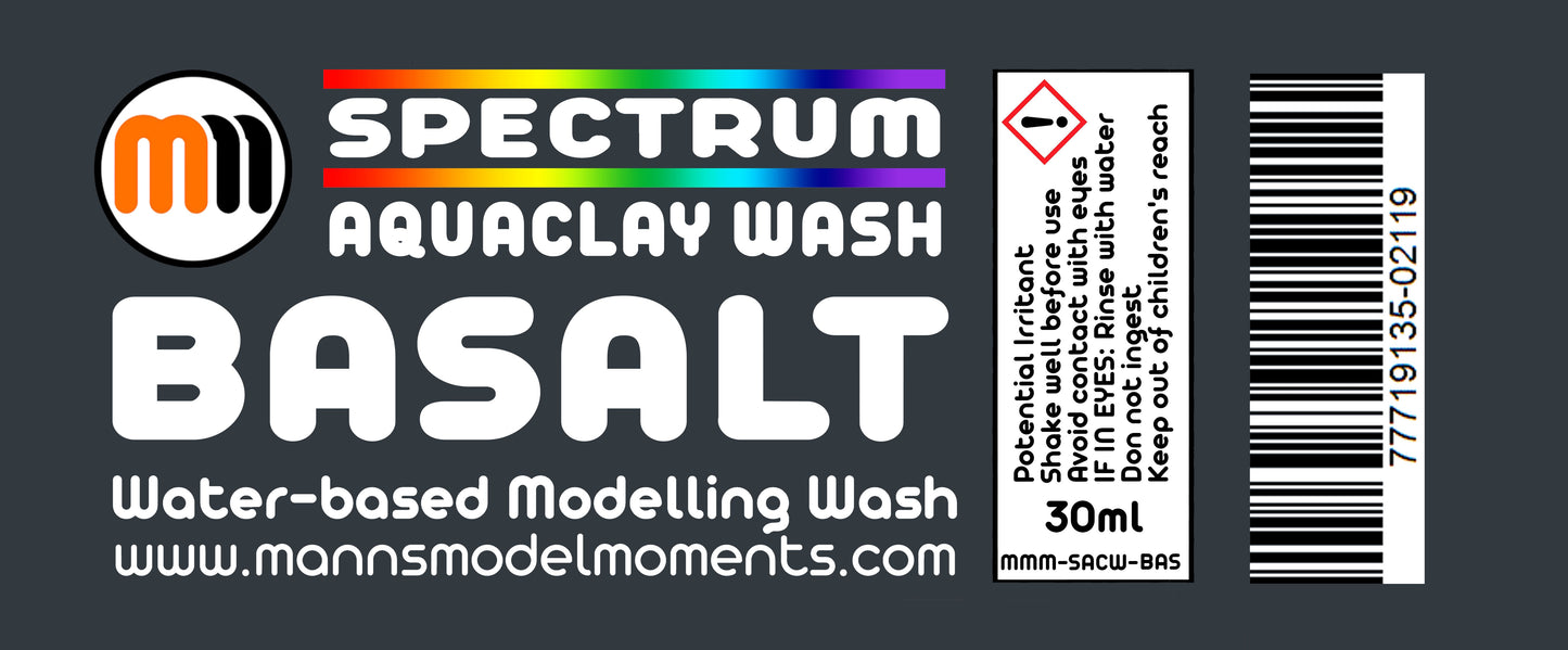Complete Set of 15 MMM 30ml AquaClay Washes