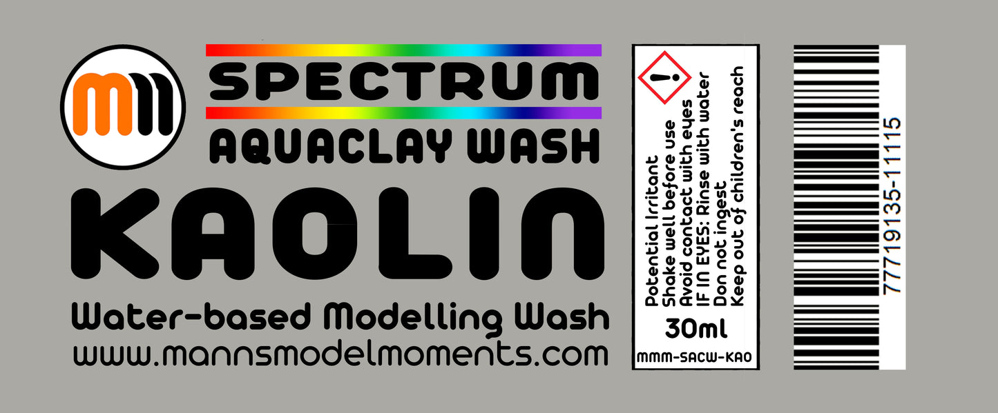 Complete Set of 15 MMM 30ml AquaClay Washes