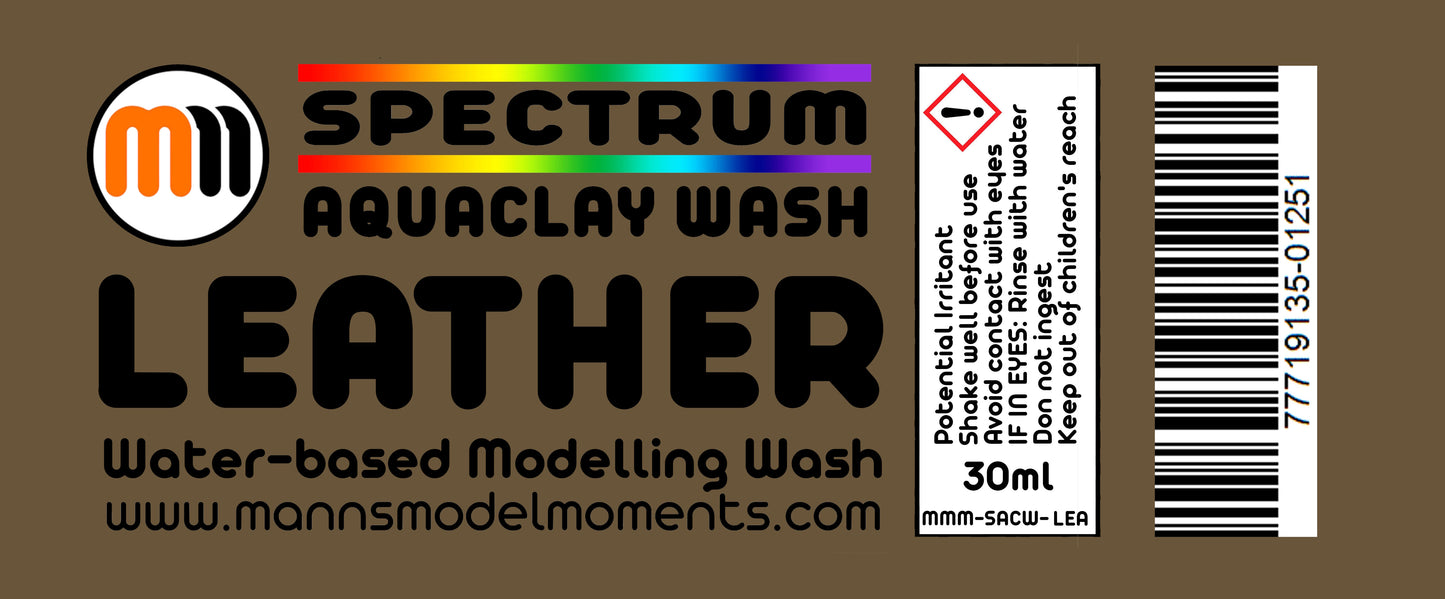 Complete Set of 15 MMM 30ml AquaClay Washes