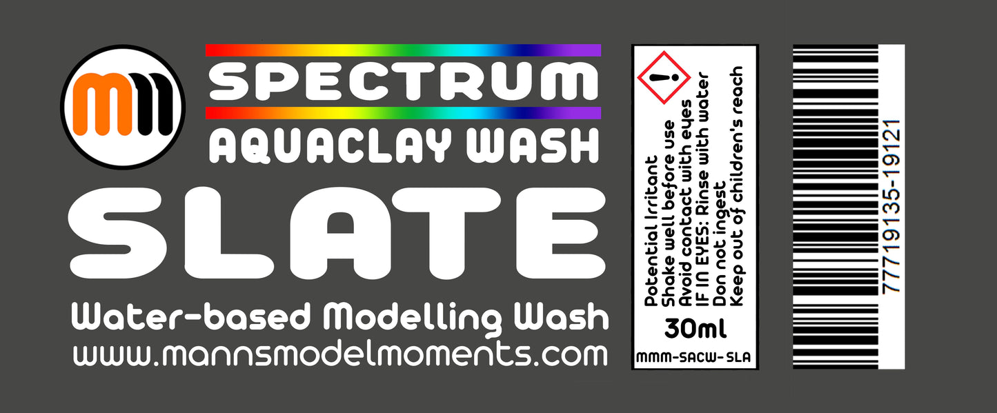 Complete Set of 15 MMM 30ml AquaClay Washes