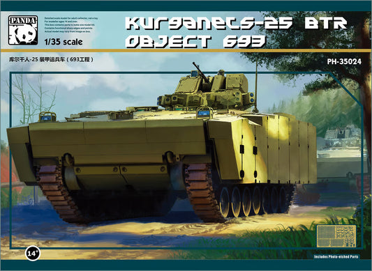 Panda Models 1/35th scale BTR Object693 Kurganet-25 Model Kit