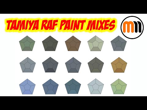 Tamiya WWII RAF Basic Mixing Bundle - 12 paints in 12 colours