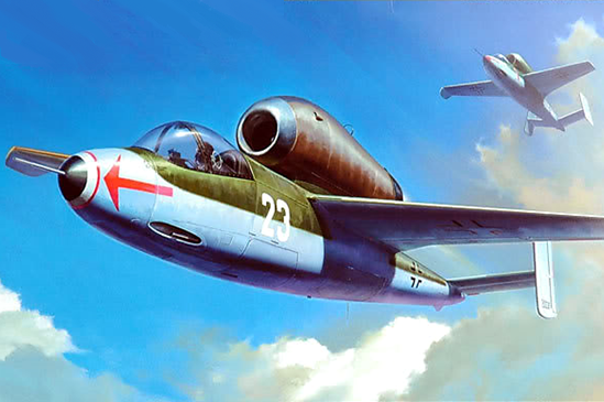 Tamiya 1/48th scale Heinkel He162A-2 Salamander