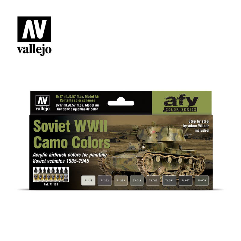 Vallejo Model Air Set - Soviet AFV WWII Camo (x8)