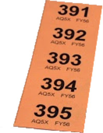 MMM "Come & Try" Warhammer Event Raffle Ticket - Strip of Five (5)