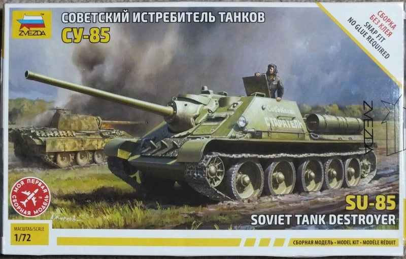 Zvezda 1/72nd scale Su-85 Soviet tank Destroyer