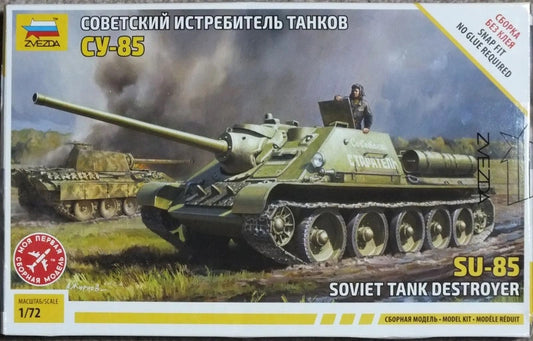 Zvezda 1/72nd scale Su-85 Soviet tank Destroyer