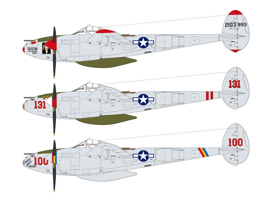 Tamiya 1/48th scale Lockhed P-38 J Lightning