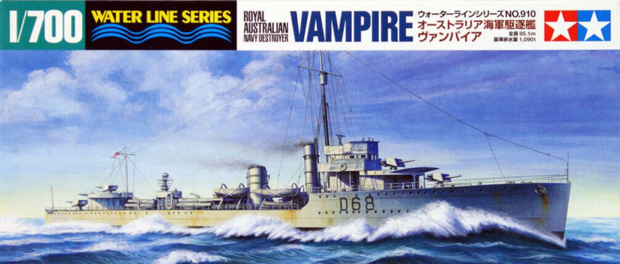 Tamiya 1/700th scale - Australian HMAS Vampire Destroyer