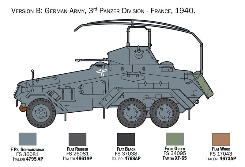 Italeri 1/35th scale Sd.Kfz.232 6 Rad