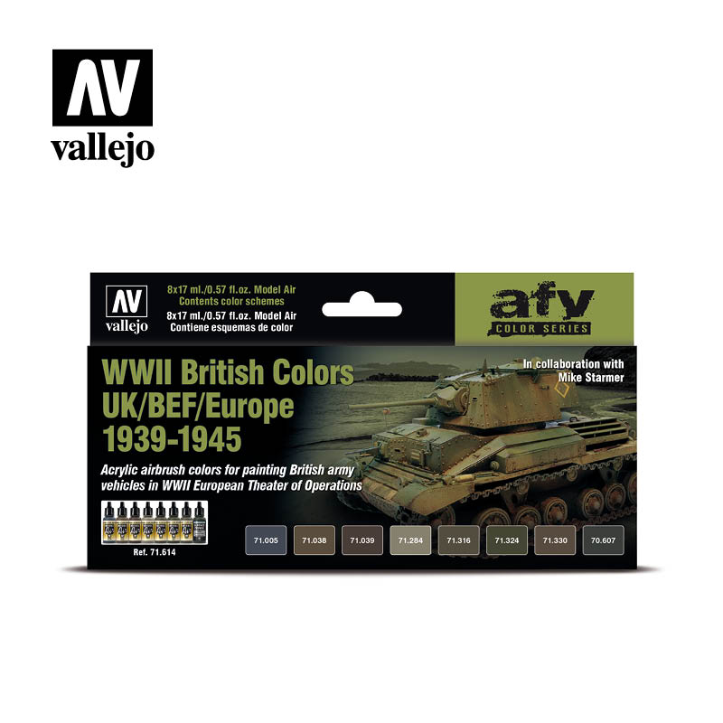 Vallejo British Colours UK/BEF/Europe 1939-45 Paint Set