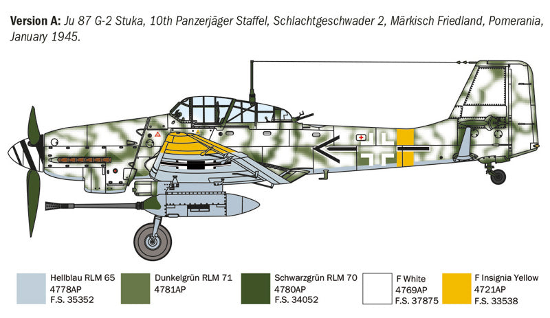 Italeri 1/72nd scale Ju 87 G-2 Kanonenvogel